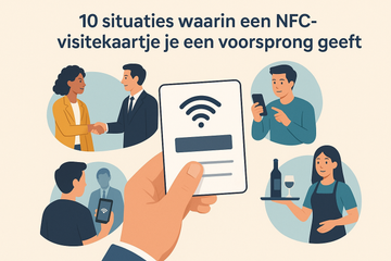 10 situaties waarin een NFC-visitekaartje je een voorsprong geeft