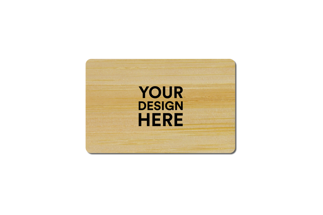 Customized Bamboo NFC business card